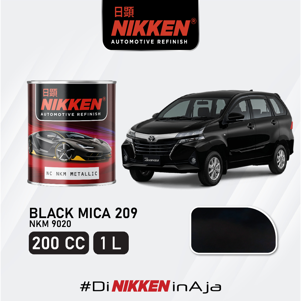 Cat Mobil Toyota Avanza Black Mica 209 - NC NKM 9020 Solid Color Cat Duco Mobil Giá 27,200 Đồng*Miễn phí vận chuyển