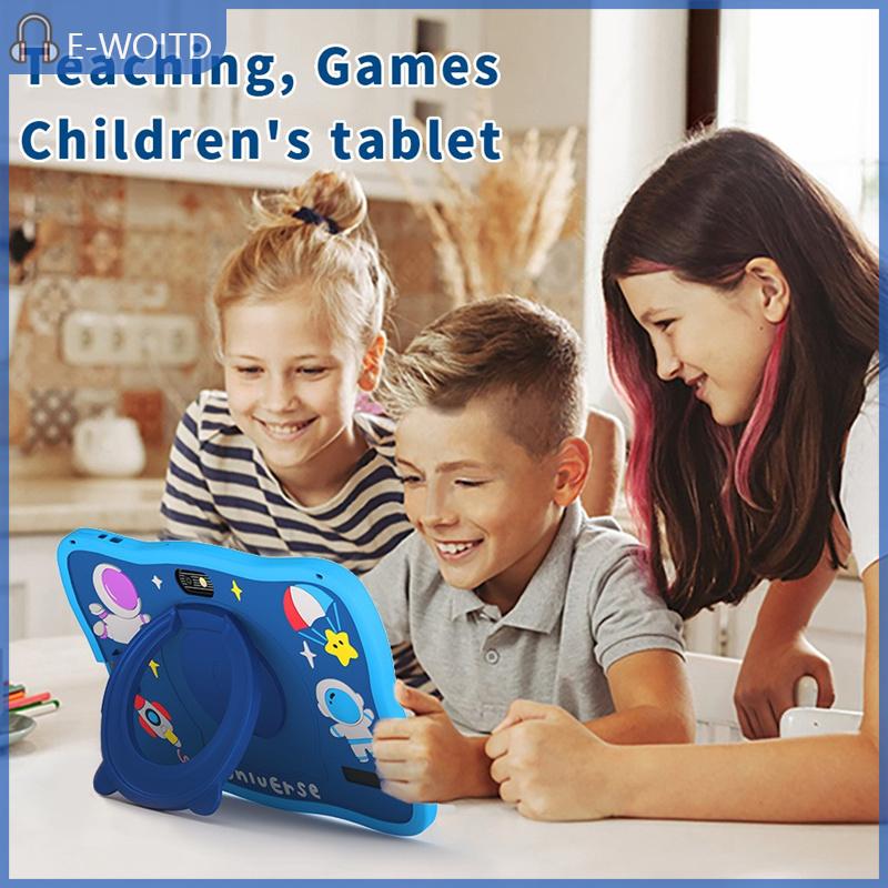 【E-WOITD】 แท็บเล็ตสำหรับเด็กขนาด7นิ้วแท็บเล็ตแอนดรอยด์ขนาด16กิกะไบต์การศึกษาเกมซอฟต์แวร์สำหรับเด็กที่ติดตั้งมาพร้อมกับเคสซิลิโคน ราคา 1,233 บาท*ส่งฟรี