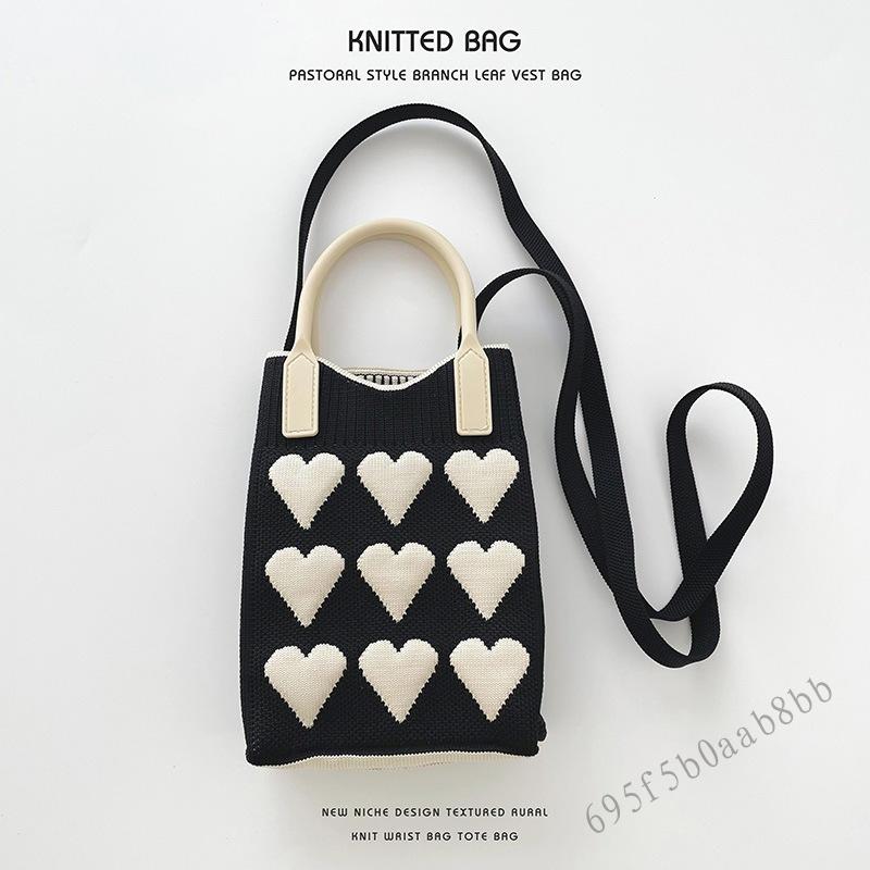 Túi đựng điện thoại dệt kim mini - Túi đeo chéo dễ thương cho nữ tái sử dụng - 7