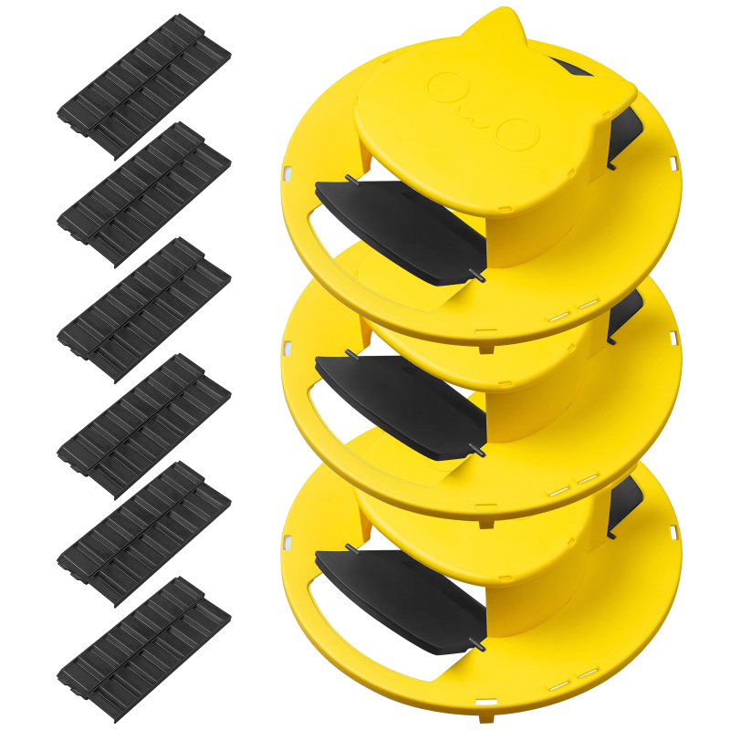 3 Gói bẫy chuột Xô nắp lật Chuột Bắt Con Thân Thiện Xô Nắp tự động thiết lập lại Bẫy Công Cụ Cho Trong Nhà Ngoài Trời