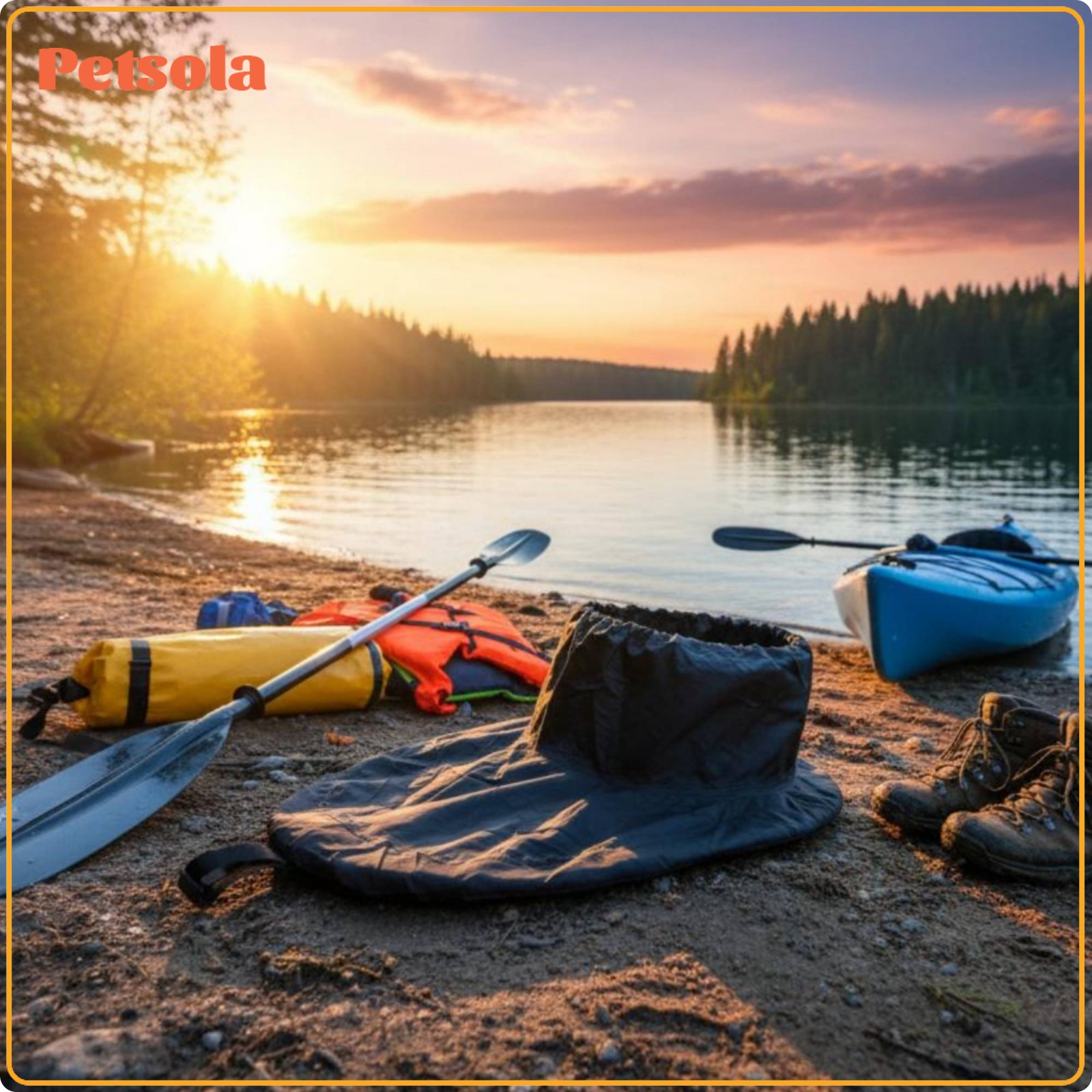 petsola Waterproof Kayak Spray Skirt Neoprene Spray Skirt with Pull Loop Snug-Fitting Gear Black for Kayakers, Kayaking ราคา 3,020 บาท*ส่งฟรี
