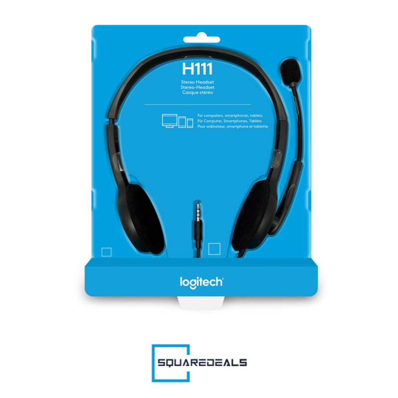 Logitech H111 Stereo Computer Headset 3.5mm Multi Device Headset Singapore