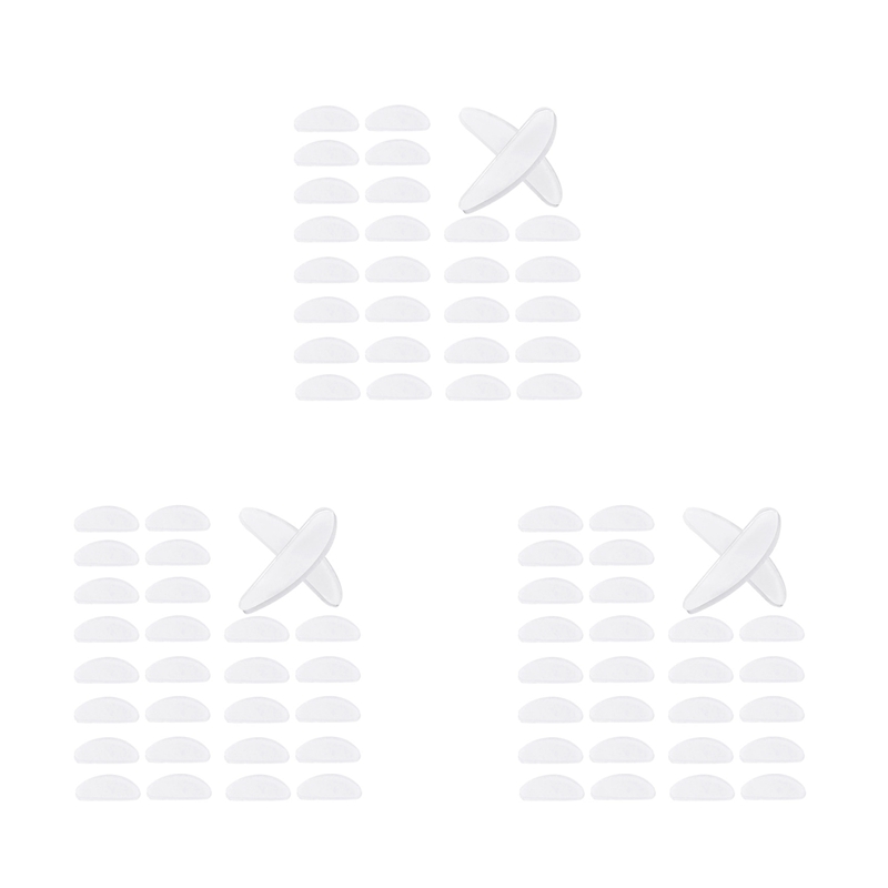 54 Pairs Eyeglasses Nose Pads Glasses Adhesive Silicone Anti- Nosepads for Eyeglass Glasses Sunglasses