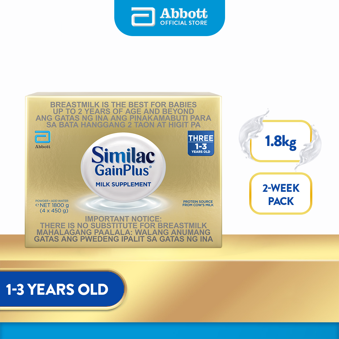 Similac GainPlus 1.8kg for Children 1-3 Years Old Milk Supplement Powder