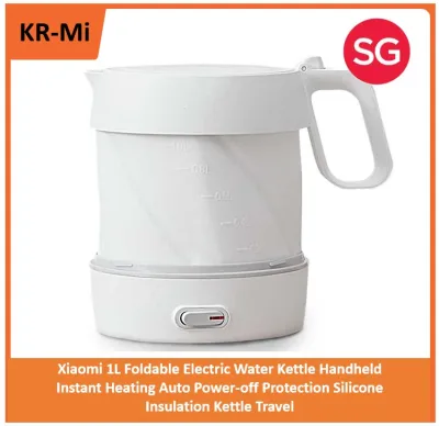 Xiaomi 1L Foldable Electric Water Kettle Handheld Instant Heating Auto Power-off Protection Silicone Insulation Kettle Travel