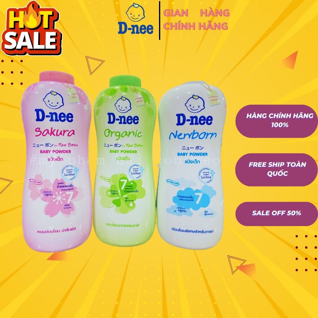 (NHẬP KHẨU) Phấn Rôm Dnee Baby Powder 350g Thái Lan ... .. !!