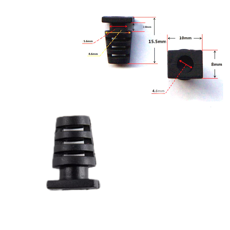 [Fannies] 10 chiếc đầu nối dây cáp 4.6/5.2/6mm Dây cao su Giảm Căng dụng cụ bảo vệ khởi động