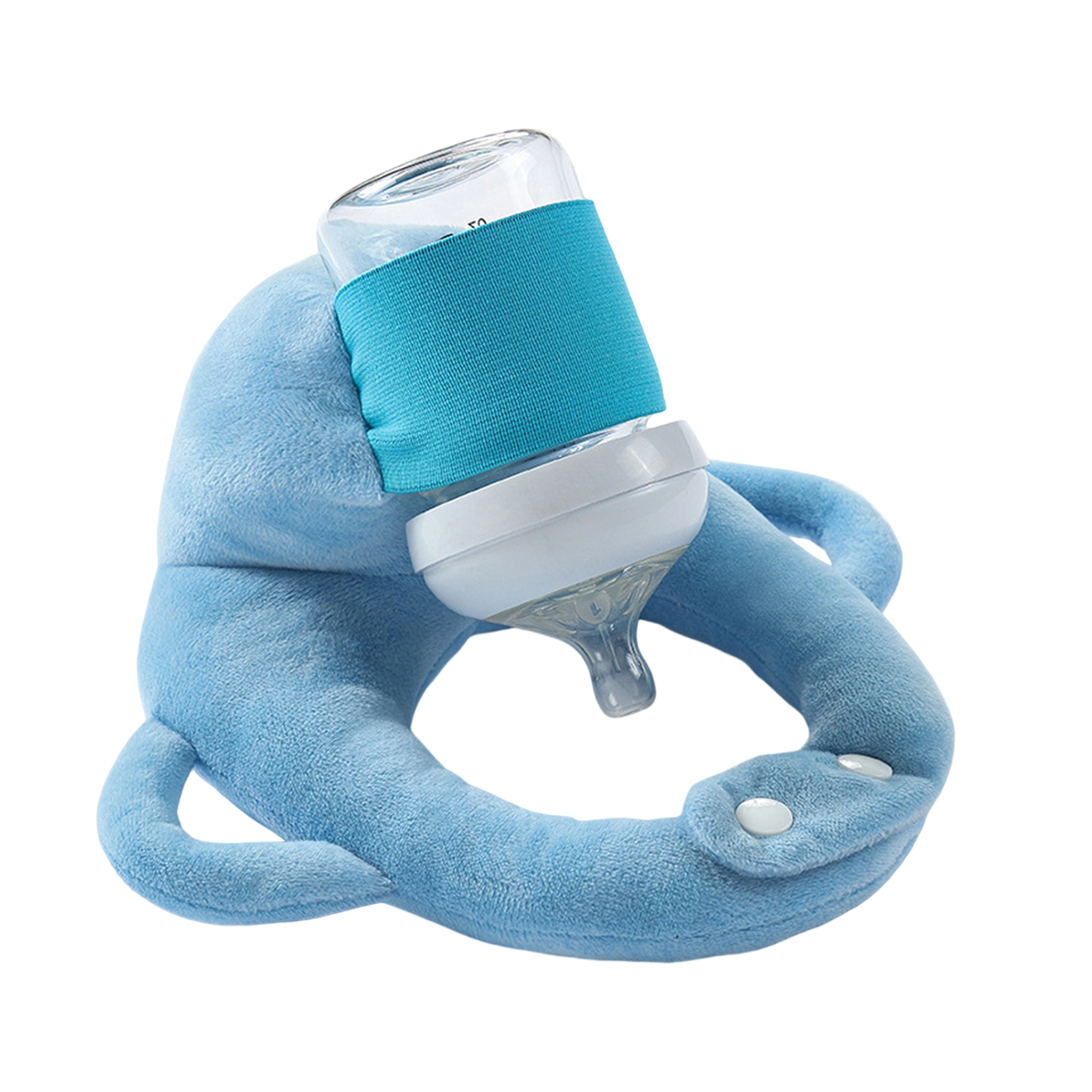 Armrest Nursing Cushion Breastfeeding Pillow Hands-free Baby Feeding Pillow with Bottle Holder Adjustable Nursing Support Rack for Newborns Self-feeding Pillow for Busy Parents