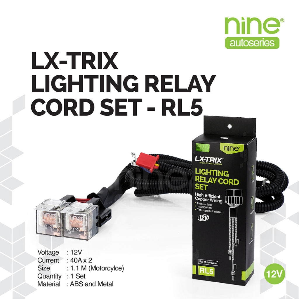 LX-TRIX Relay Set Lampu Tembak Untuk Motor 1.1M RL5 - NINE AUTOSERIES Harga 119,900 Ringgit*Penghantaran Percuma