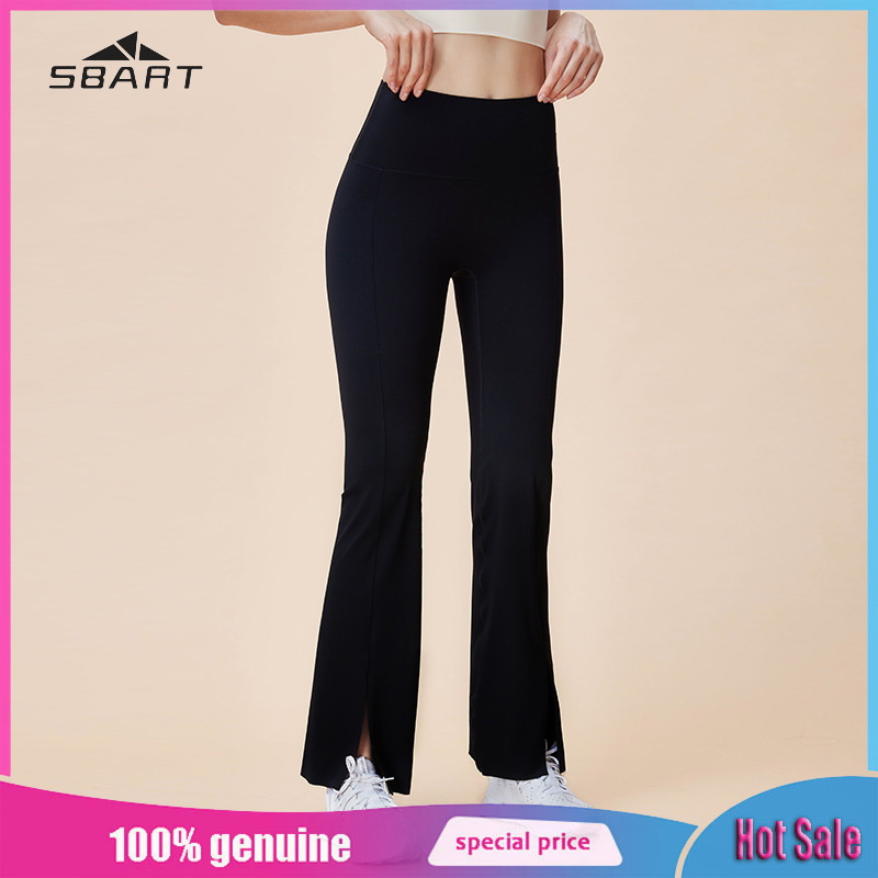 SBART Open straight leg casual sports pants women's three-dimensional line loose slimming running yoga pants ราคา 553 บาท*ส่งฟรี