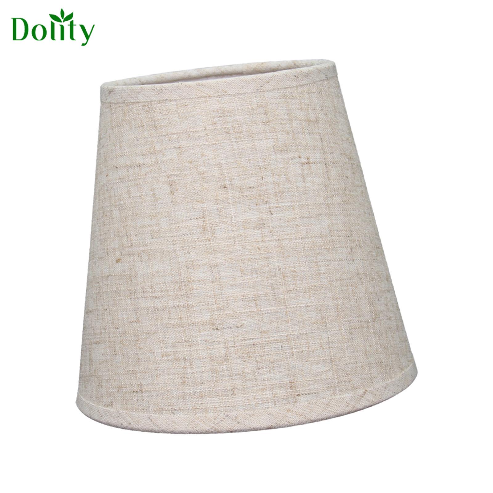 Dolity Hand Crafted Jute Cloth Lamp Cover for Table Lamps Desk Lamps