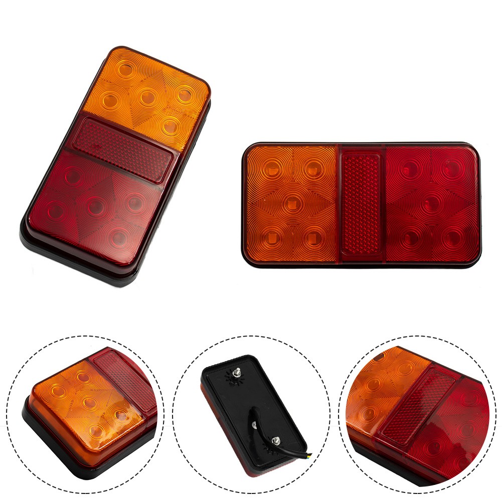 automalls Universal Fit LED Tail Lights for RVs and Campers Enhance Safety and Visibility 【NEW】