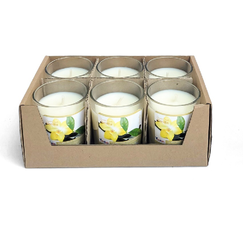 Nến thơm Eden Candle Hộp 6 ly nến thơm votive EDC0016 phù hợp trang trí làm thơm không gian nhỏ quà tặng