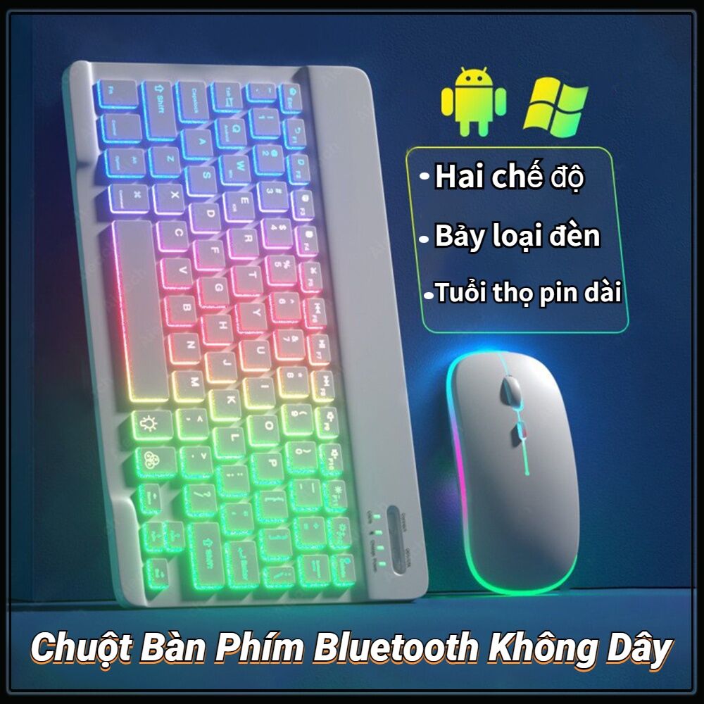 (Giao hàng ngay) Bàn phím bluetooth không dây mini HP 10 inch / chuột không dây cho điện thoại di động và máy tính bảng, các màu có sẵn