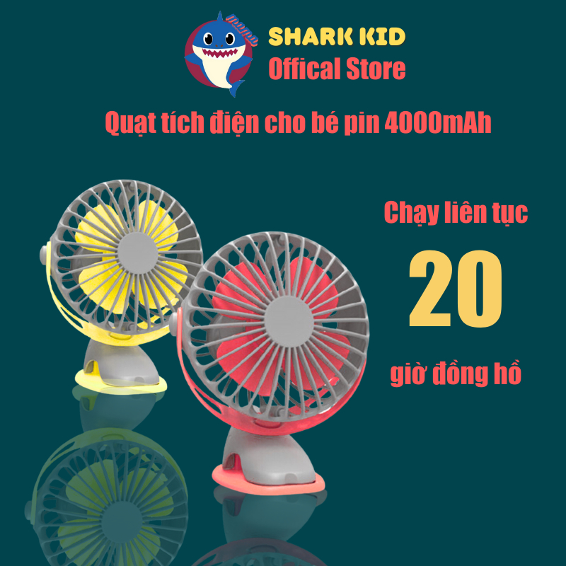 Mã 30K Quạt tích điện mini pin khỏe 4000 mAh hàng nội địa Trung quạt cho em bé quạt trong văn phòng và du lịch NTQNI