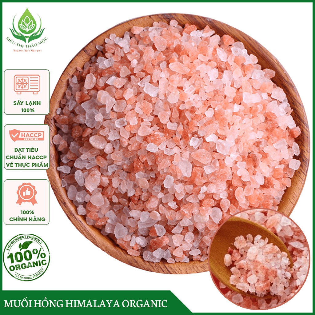 [HÀNG CAO CẤP] Muối Hồng Himalaya Organic Muối Tắm Nấu Ăn, Nấu Sữa, Làm Đẹp, Thải Độc
