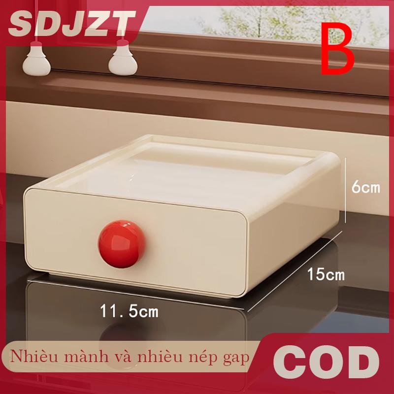 SDJZT Máy tính để bàn lưu trữ ngăn kéo Stackable kéo ra lưu trữ hộp màu tương phản ngăn kéo tổ chức văn phòng đồ lặt vặt văn phòng phẩm lưu trữ trường hợp