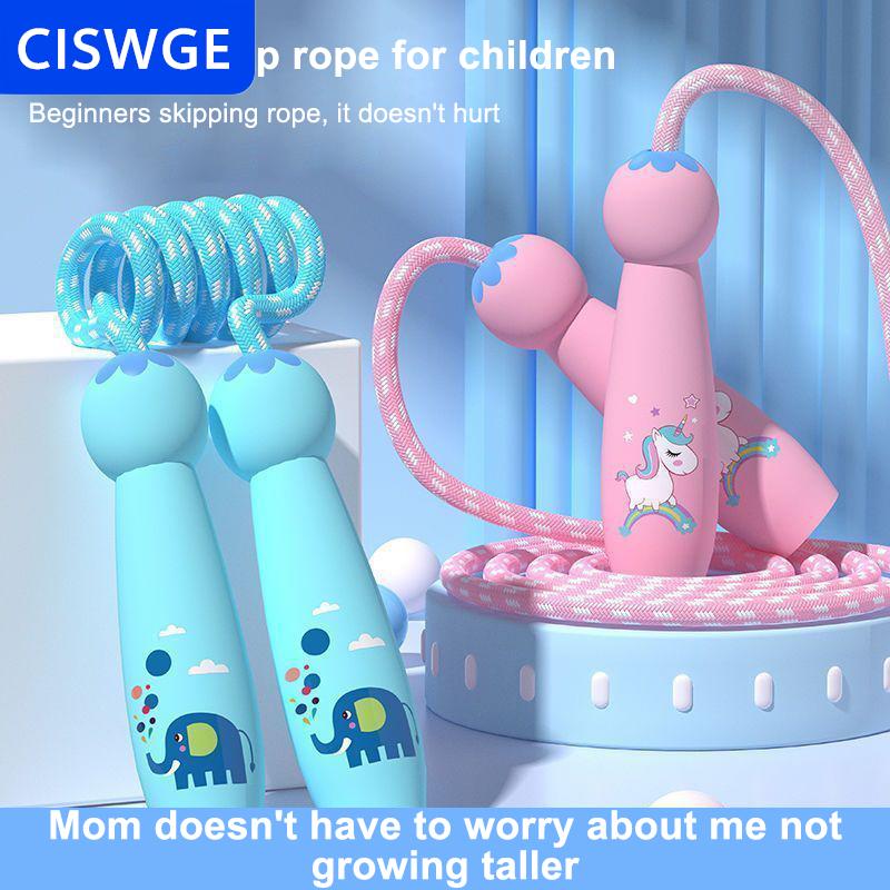 [COD] CISWGE  2.8m phim hoạt hình đào tạo nhảy dây tập thể dục cho trẻ em Bỏ qua dây thừng bông dây có thể điều chỉnh nhảy dây chính