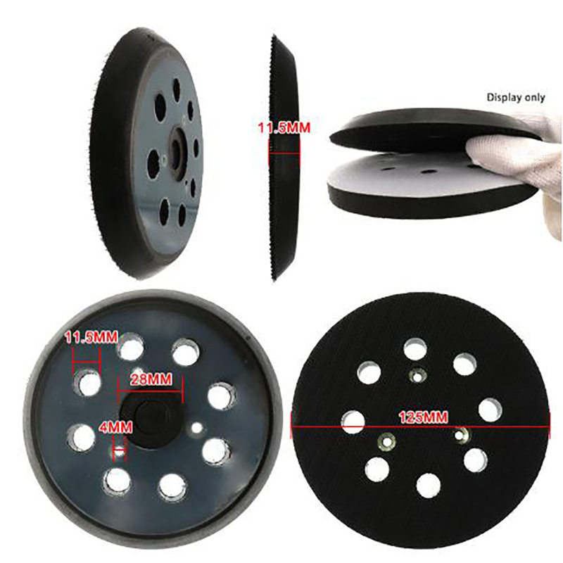 [JINXING] Đĩa Đệm nhám 8 lỗ 125mm Vòng móc cho máy mài quỹ đạo ngẫu nhiên Makita