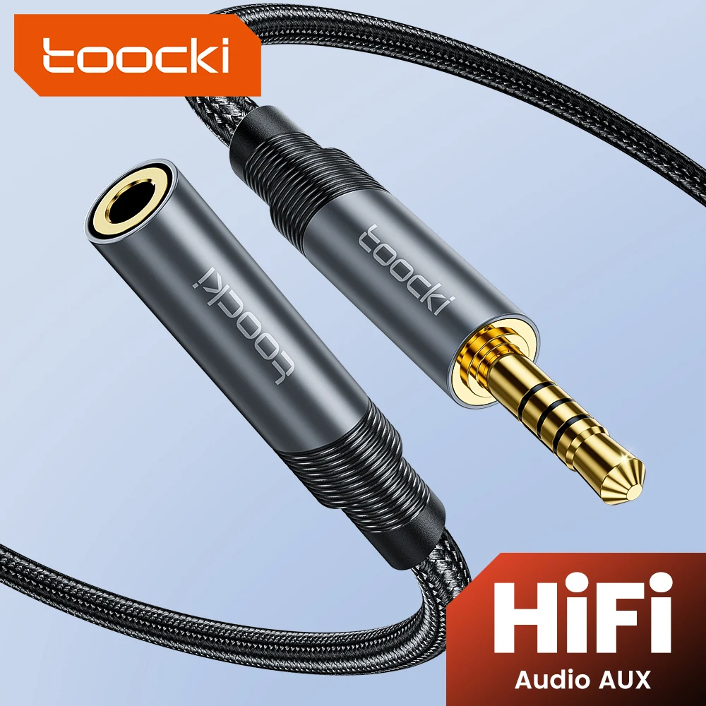Toocki jack 3.5 mm để jack 3.5 mm cáp âm thanh aux hifi đầu đực thành đầu cái 3.5 mm dây cáp jắc cắm splitter tai nghe loa dây nối