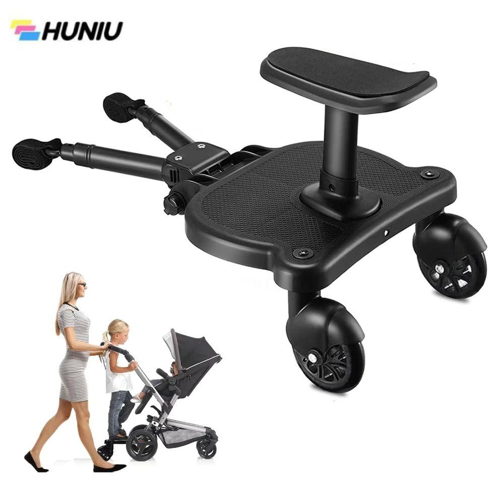 HUNIU 2 ใน 1 นั่งและยืน อะแดปเตอร์สำหรับเหยียบรถเข็น แบบสากล สร้างสรรค์ แผ่นรองยืนสำหรับรถเข็นเด็ก ของใช้เด็ก ความสะดวกสบาย จานยืนสำหรับเด็ก ของตกแต่งรถเข็นเด็ก ราคา 1,876 บาท*ส่งฟรี