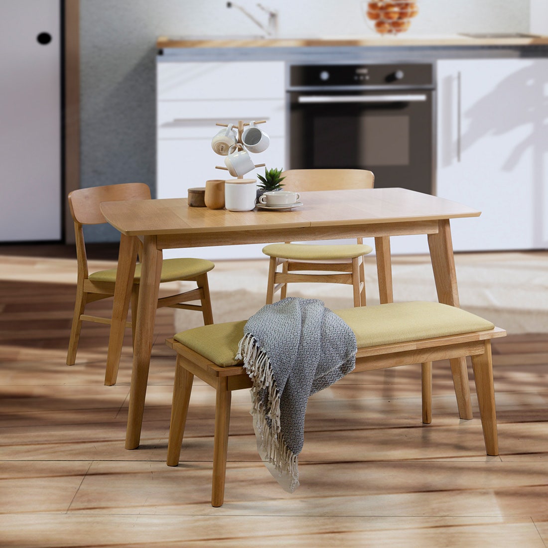 SB Design Square SB FURNITURE ชุดโต๊ะอาหาร รุ่น Yukari สีไม้อ่อน ราคา 15,900 บาท*ส่งฟรี