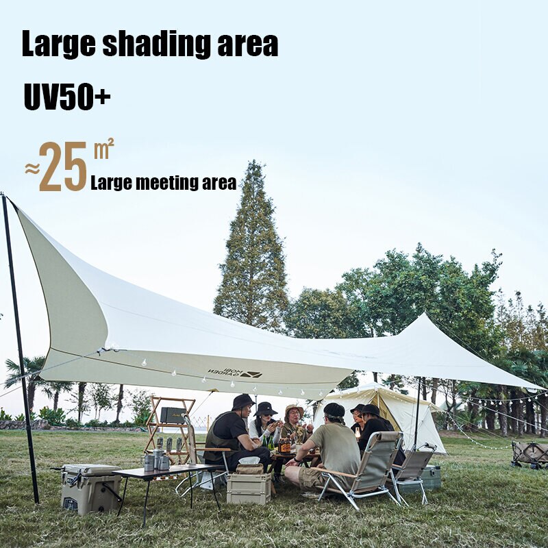 MOBI GARDEN Pergola Exquisite Pergola für Camping im Freien, regendicht, Sonnenschutz, Pergola, leicht, luxuriös, Camping, Baumwoll, Epoche 600