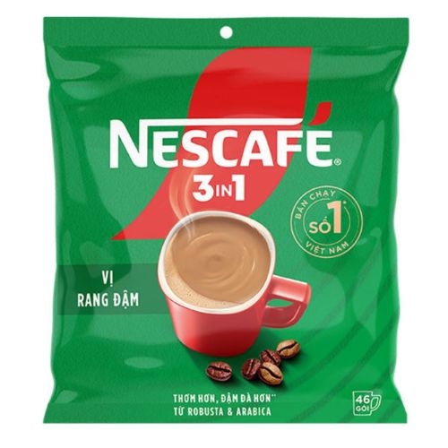 Cà phê hòa tan Nescafe vị rang đậm 736g - XANH