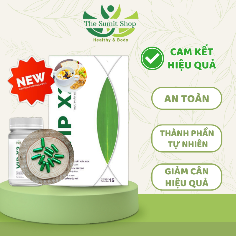 Giảm cân Vip X2 Tiến Hạnh hỗ trợ sức khoẻ  - The Sumit Shop