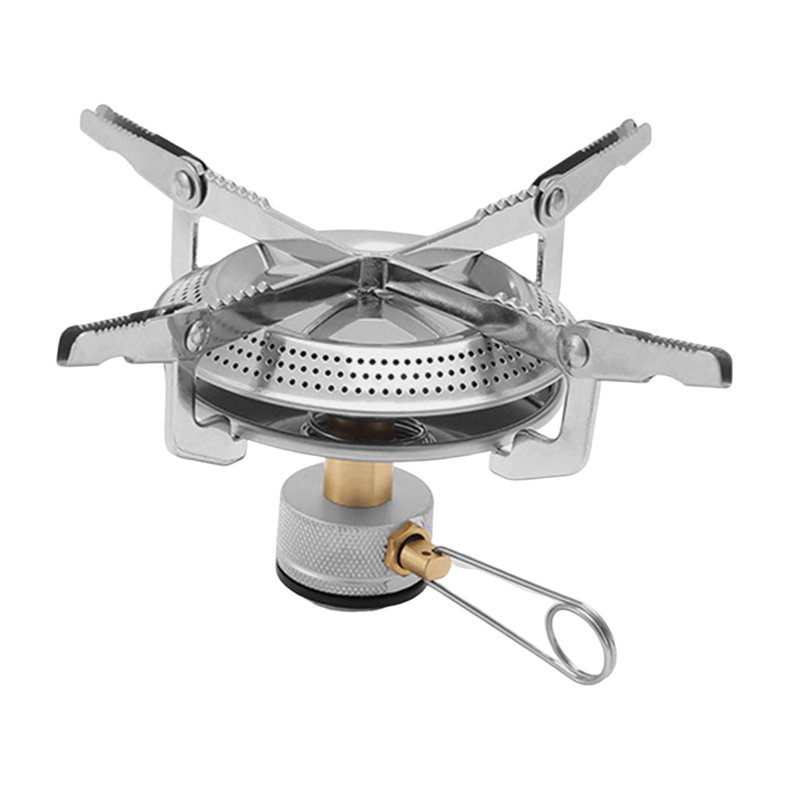 Portable Camping Gas Stove Outdoor Stove Burner Adjustable Valve for Cooking