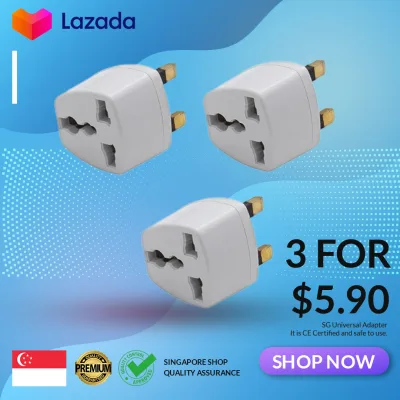 【SG READY STOCK】【FAST DELIVERY】SG UK 3 Pin Plug Universal Adapter Travel Adapter 3-pins Power Adapter Power Converter USA EU CHINA ASIA AUSTRALIA to SG UK Charger Portable Adapter Oversea to Local Adaptor SG UK Universal Travel Adapter
