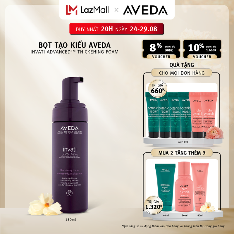 Bọt tạo kiểu Aveda Invati Advanced™ Thickening Foam 150ML