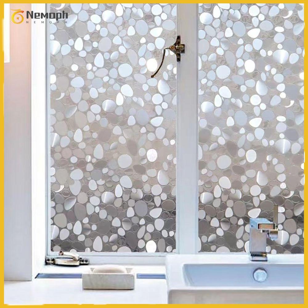 NEMOPH Có thể tháo rời Miếng dán bảo mật cửa sổ Chống tia UV Mờ Miếng dán kính mờ Bám tĩnh điện Màng dán cửa sổ Cửa sổ kính