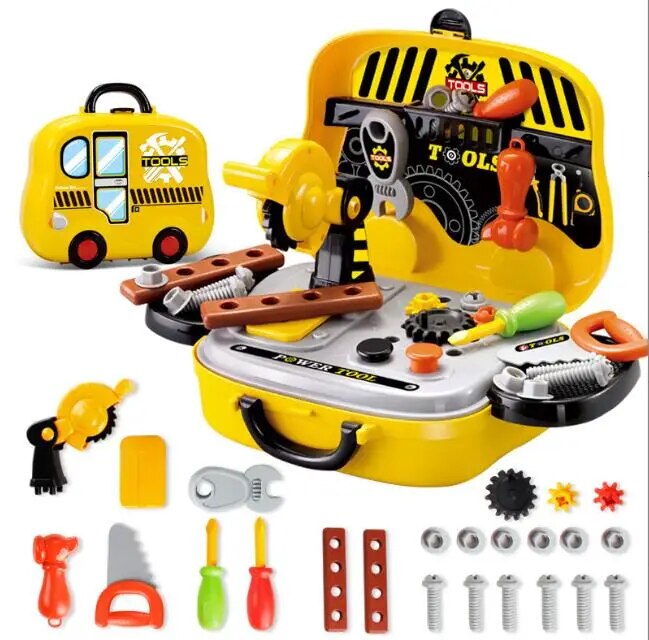 Dụng cụ cho trẻ em Bộ đồ chơi mầm non dụng cụ sửa chữa Kit với hộp chơi giả vờ đồ chơi xây dựng bộ dụng cụ sửa chữa Bộ đồ chơi