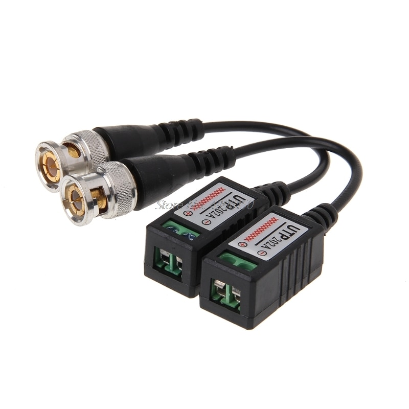 Giá trị tốt nhất nhà máy-trực tiếp chính thỏa thuận 1 cặp 1CH thụ động UTP Video Balun Xoắn thu phát BNC cho Cat5 Camera CCTV dropshipping