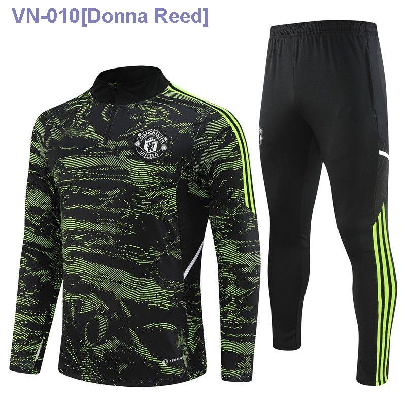 ☏►❃ Manchester United Barcelona football training suit custom adult children's half zipper long-slee