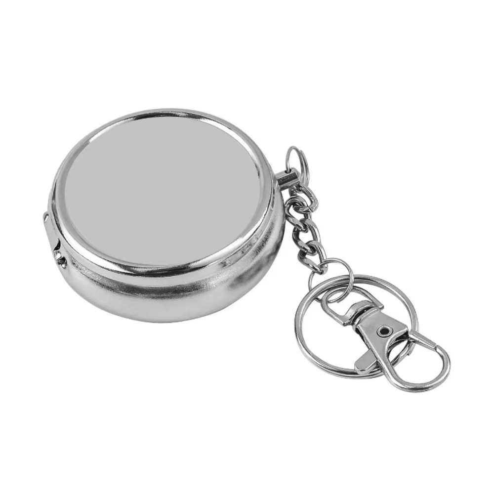 TOYOYOTA Stainless Steel Portable Ashtray Mini Size Mirror Finish Keychain Smoker Tool with Key Ring Vehicle Ashtray Vehicle Use