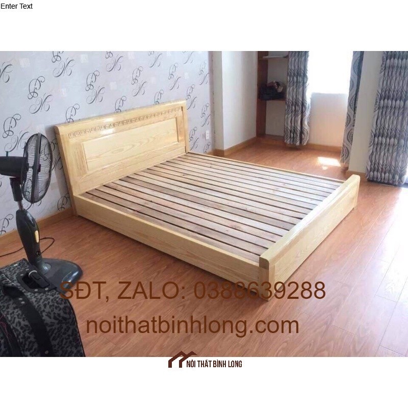 giường gỗ sồi 1m6* 2m