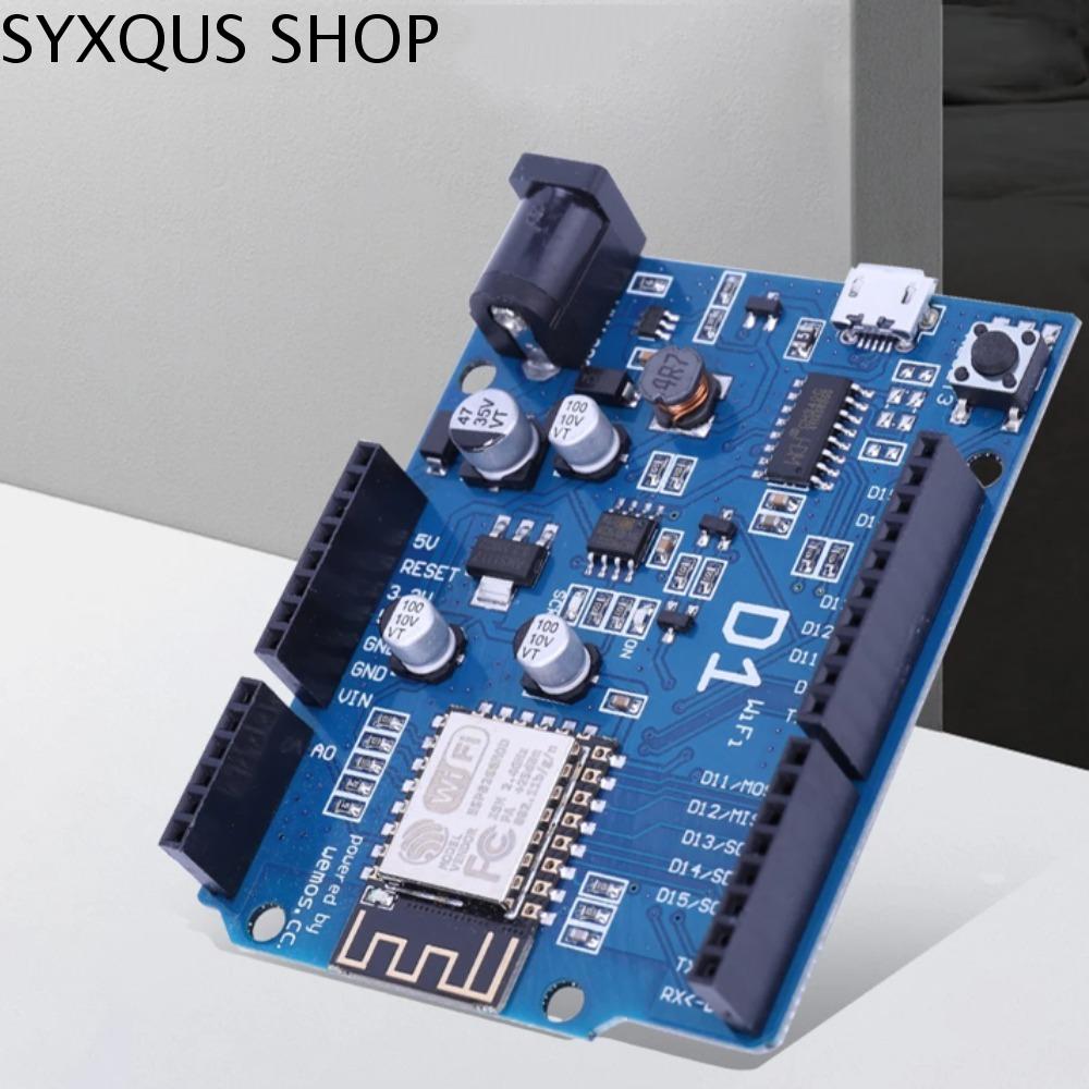 SYXQUS Dựa trên ESP8266 Shield Ban phát triển D1 R3 Wemos PCB điện tử thông minh Mô-đun không dây D1 R3 Thuận tiện 5V 1A Bảng mạch PCB điện tử Wifi D1 IDE tương thích Arduino