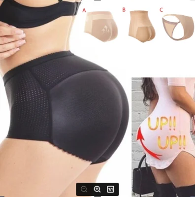 Women Control Panties with Pad Butt Lifter Hip Enhancer Mesh Breathable Underwear Push Up Big Ass Fake Butt Body Shaper