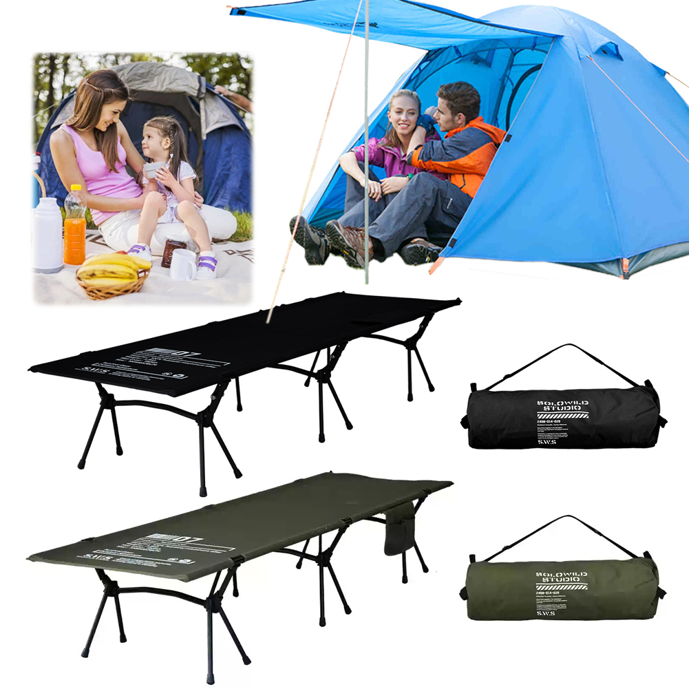 Winnereco น้ำหนักเบา Sleeping Cot รองรับ 150 กก.เตียงนอนที่ถอดออกได้พับเต็นท์เตียงสำหรับ Camping RV ราคา 2,062 บาท*ส่งฟรี
