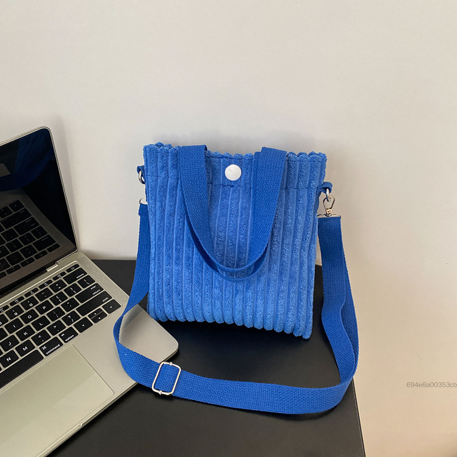 Túi Đeo Vai Vải Nhung, Túi Đeo Ngang Vintage Túi Nhỏ, Túi Tote Mini Màu Trơn Thường Ngày Cho Nữ Cô Gái EFD-VN - 4