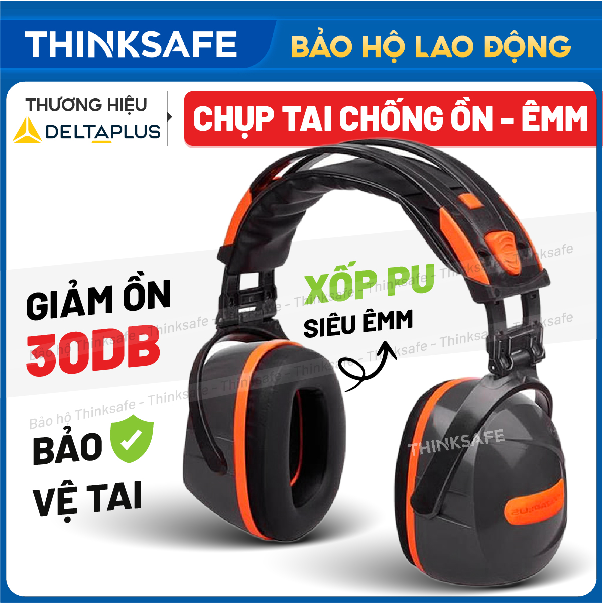 Deltaplus Yas Marina noise canceling headphones-adjustable height smart folding design -thinsafe