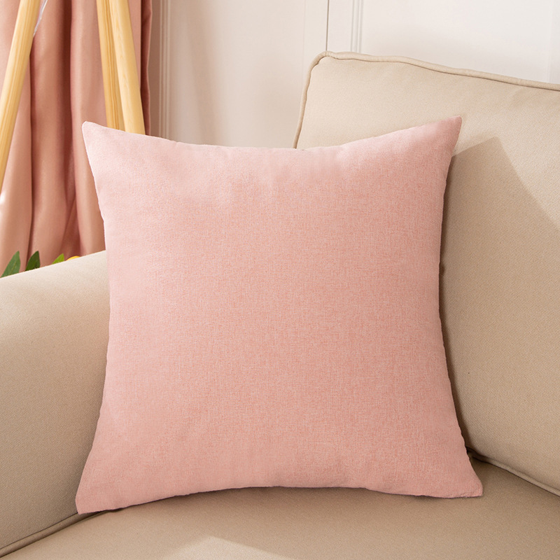 40x40cm/45x45cm/50x50cm Plain Cotton Linen Style Sofa Cushion Cover Pure Linen Throw Pillow Cases Without Core