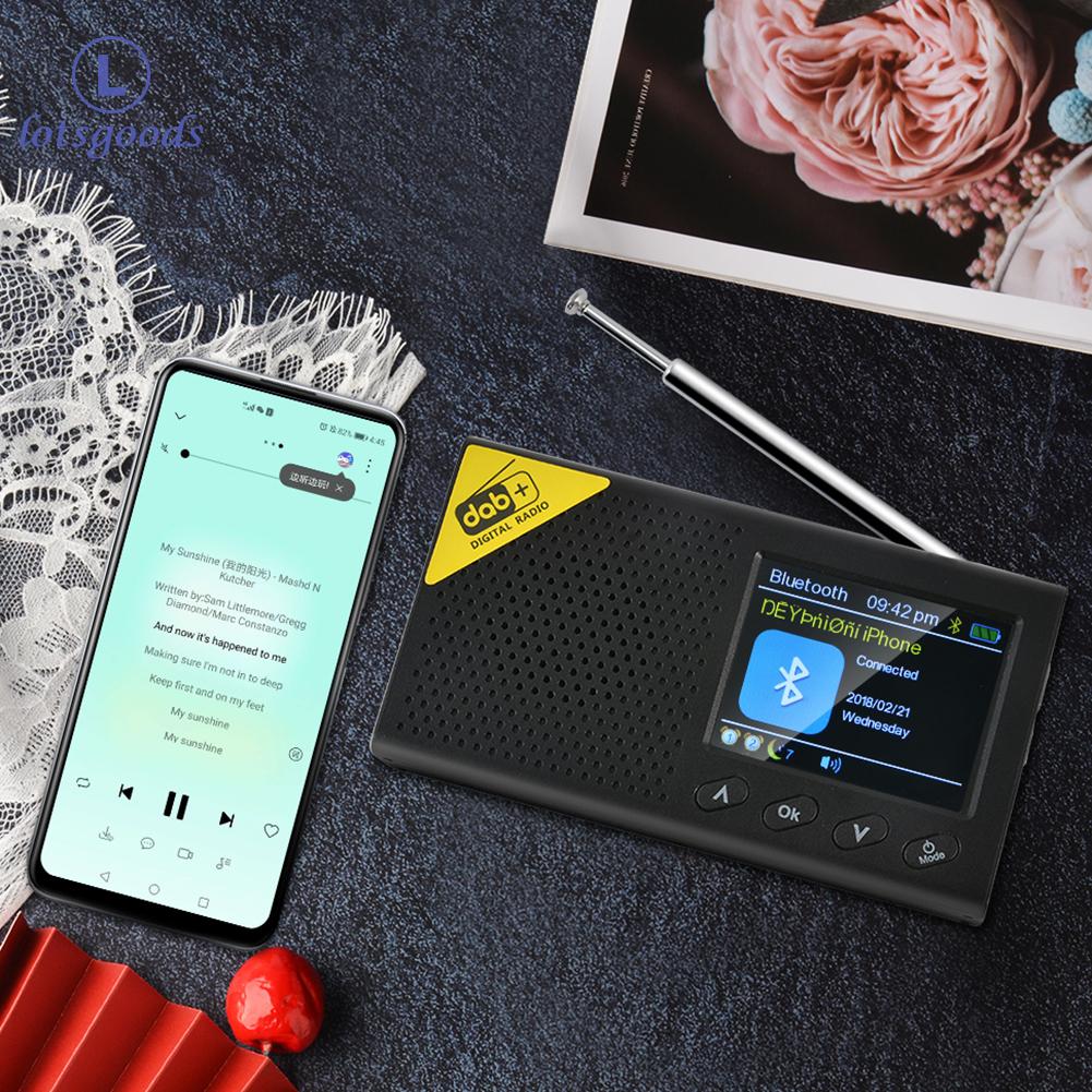Bluetooth Digital Radio Stereo DAB FM Audio Receiver Portable for Home