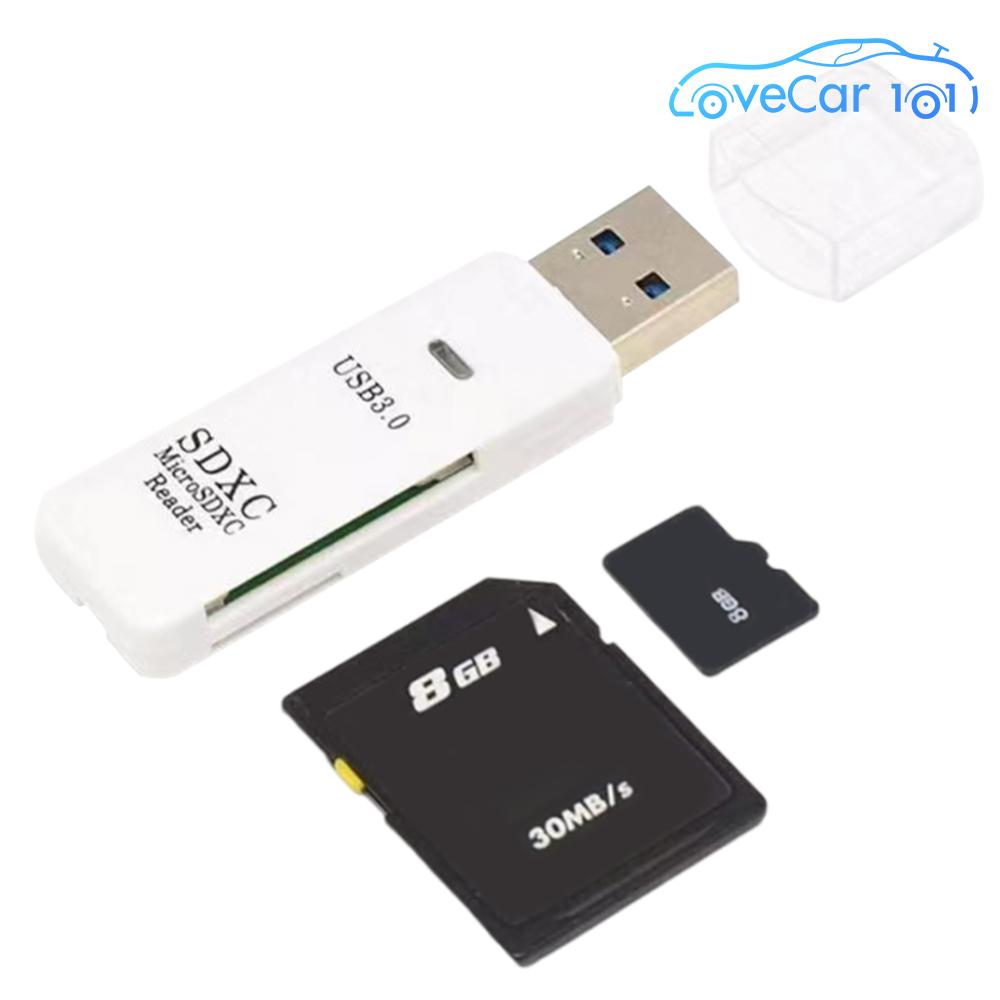 2 in 1 USB 3.0/2.0 Card Reader Micro SD TF Card Memory Reader Multi-card Writer Adapter Memory Card Reader for PC Laptop ราคา 16 บาท*ส่งฟรี