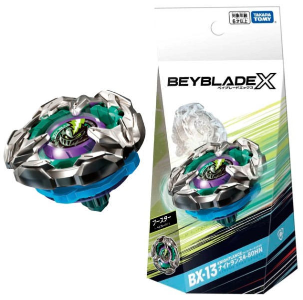 BX 2023 Series Beyblade X BX-13 Booster Night Lance 4-80HN w/o