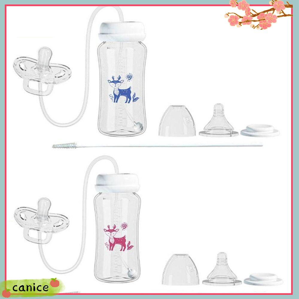 ASO5S 3 trong 1 Bình sữa cho bé không cần dùng tay 300ML Cổ rộng Bình sữa trọng lực Bình đựng sữa
