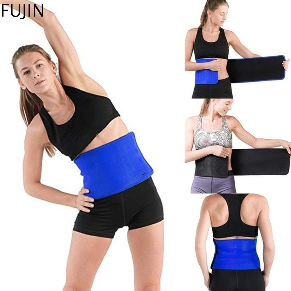FUJIN đàn hồi Sự thích hợp Cơ thể giảm béo Bài tập eo Đai giảm béo Máy định hình cơ thể nằm sấp Bands Waist Trimmer Belt Bụng đốt cháy chất béo