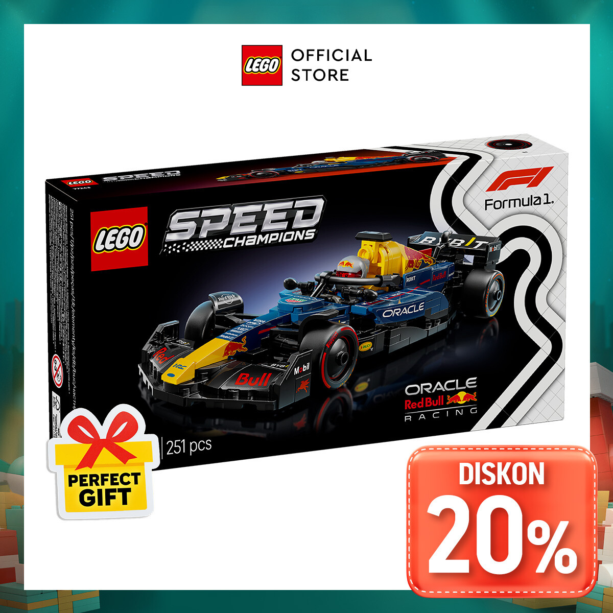Lego Speed Champions 77243 Oracle Red Bull Racing Rb20 F1 Race Car (251 Pieces) Building Block Toy (18 Years+) Harga 415,200 rupiah*Gratis Ongkir